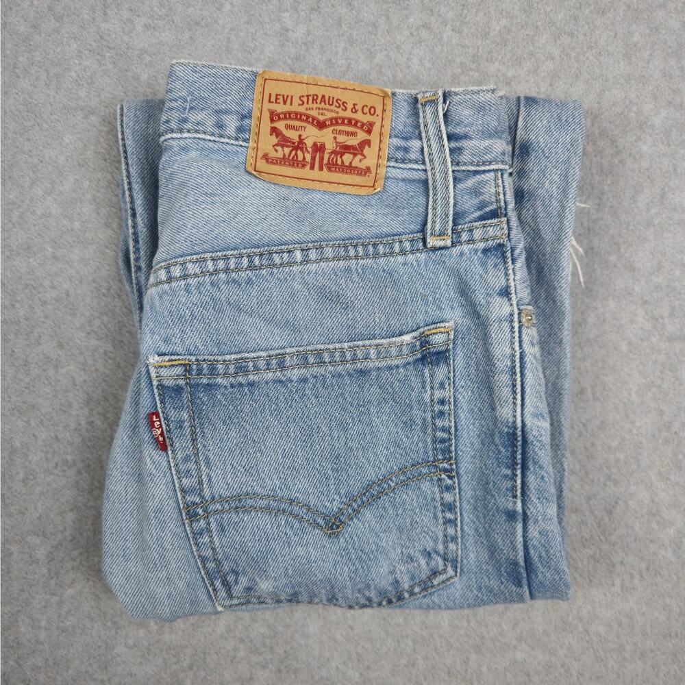 Levi's '94 Baggy Womens 25x31 Distressed Loose Fit Straight Leg Jeans